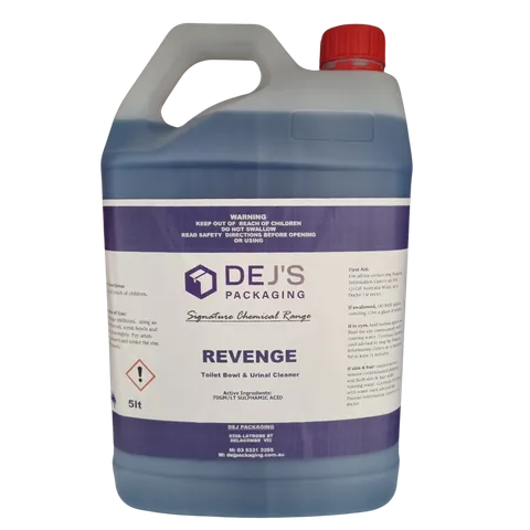 DEJ Revenge Toilet and Urinal Cleaner Mild Acidic Base - 5L