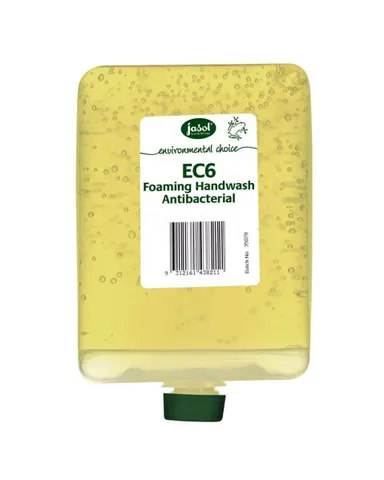 Jasol EC6 Foaming Hand Wash Antibacterial 1L Cartridge Pods to suit Jasol Brightwell Wall Dispenser - Box = 6 x 1L