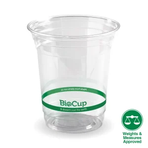 BioPak PLA Compostable Clear Cup 420ml - SLEEVE=50 / BOX=1,000