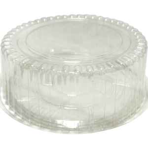 Eco Smart Clear Large Cake Container and Base 198mm(L) x 100mm(H) - Box of 200 Base and Lids