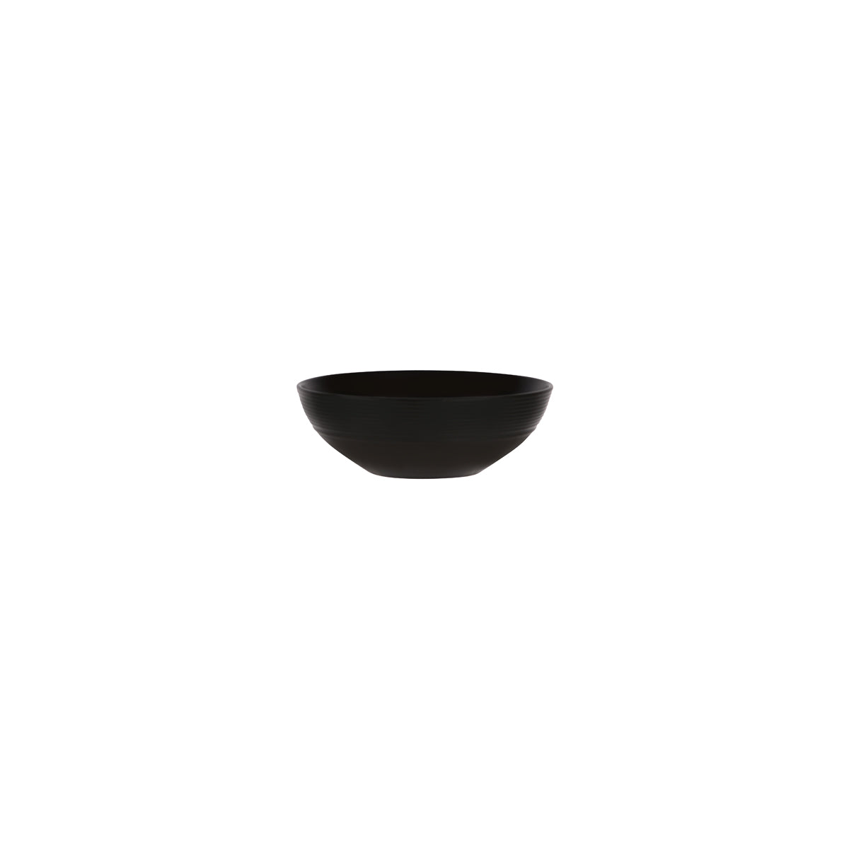 RIMMED CEREAL BOWL 165mm AURA MATT BLACK (923116) (*97443*) = PACK OF 6 X EACHES