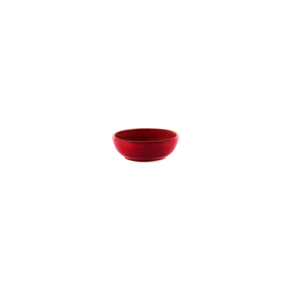 TABLEKRAFT ARTISTICA ROUND SAUCE DISH 80x32mm REACTIVE RED (*98208*) = PACK OF 18 X EACHES