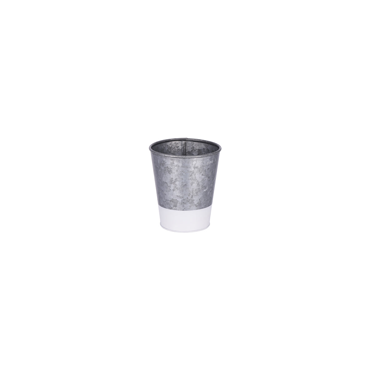 CHEF INOX CONEY IS GALVANISED POT 95x105mm DIPPED WHI (*78603*) = 1 X EACH
