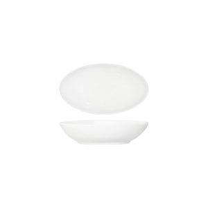 TABLEKRAFT CORE WHITE OVAL SALAD SERVING BOWL 230x135x55mm (*92074*) = PACK OF 3 X EACHES