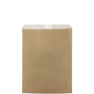 1 Long Brown Greaseproof Lined Paper Bags Pack 200mm(L) x 140mm(W) - Pack of 500