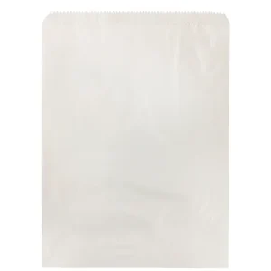 3 Long White Paper Greaseproof Lined Bags 265mm(L) x 200mm(W) - Pack of 500
