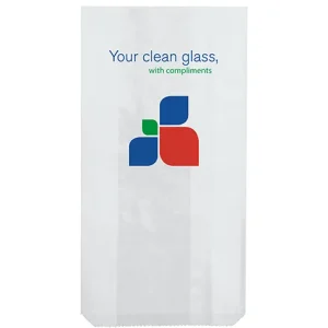 Stockprint Glass Cover Bags 178mm(L) x 100mm(W) + 40mm(G) - Pack of 1,000