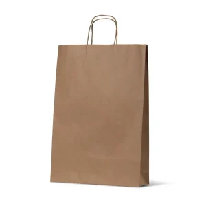 Medium Brown Loop Handle Paper Carry Bags 480mm(L) x 340mm(W) + 110mm(G) - EACH=1 / BOX=250