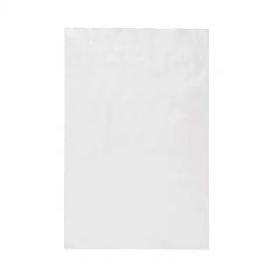 Heavy Duty Clear Plastic LDPE Bag 50 Micron 12" x 8" / 305mm x 205mm - PACK=100 / BOX=1,000
