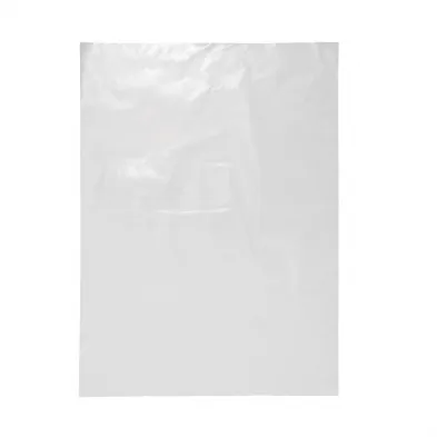 Heavy Duty Clear Plastic LDPE Bag 50 Micron 16"x 12" / 405mm x 305mm - PACK=100 / BOX=1,000