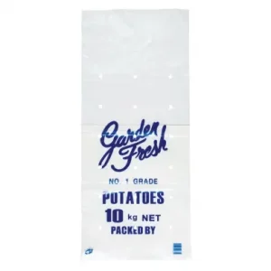 Plastic Potato Bags 10kg Printed for Fruit and Vegetable (Special Order) - Box of 1,000