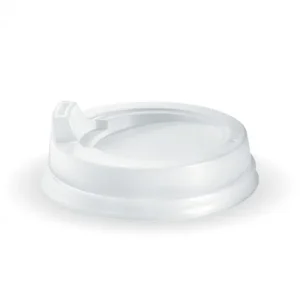 White Truly Eco Sipper Lid 62mm for 4oz Short Black / Babychino Hot Cups - SLEEVE=100 / BOX=1,000