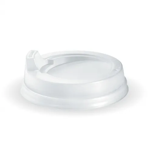 White Truly Eco Sipper Lid 62mm for 4oz Short Black / Babychino Hot Cups - SLEEVE=100 / BOX=1,000