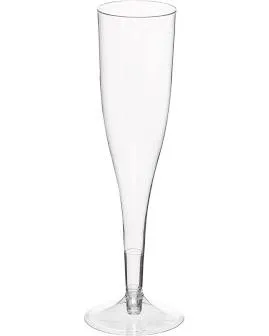 Occassion's Premium Plastic Champagne Flute 150ml - Packet of 12