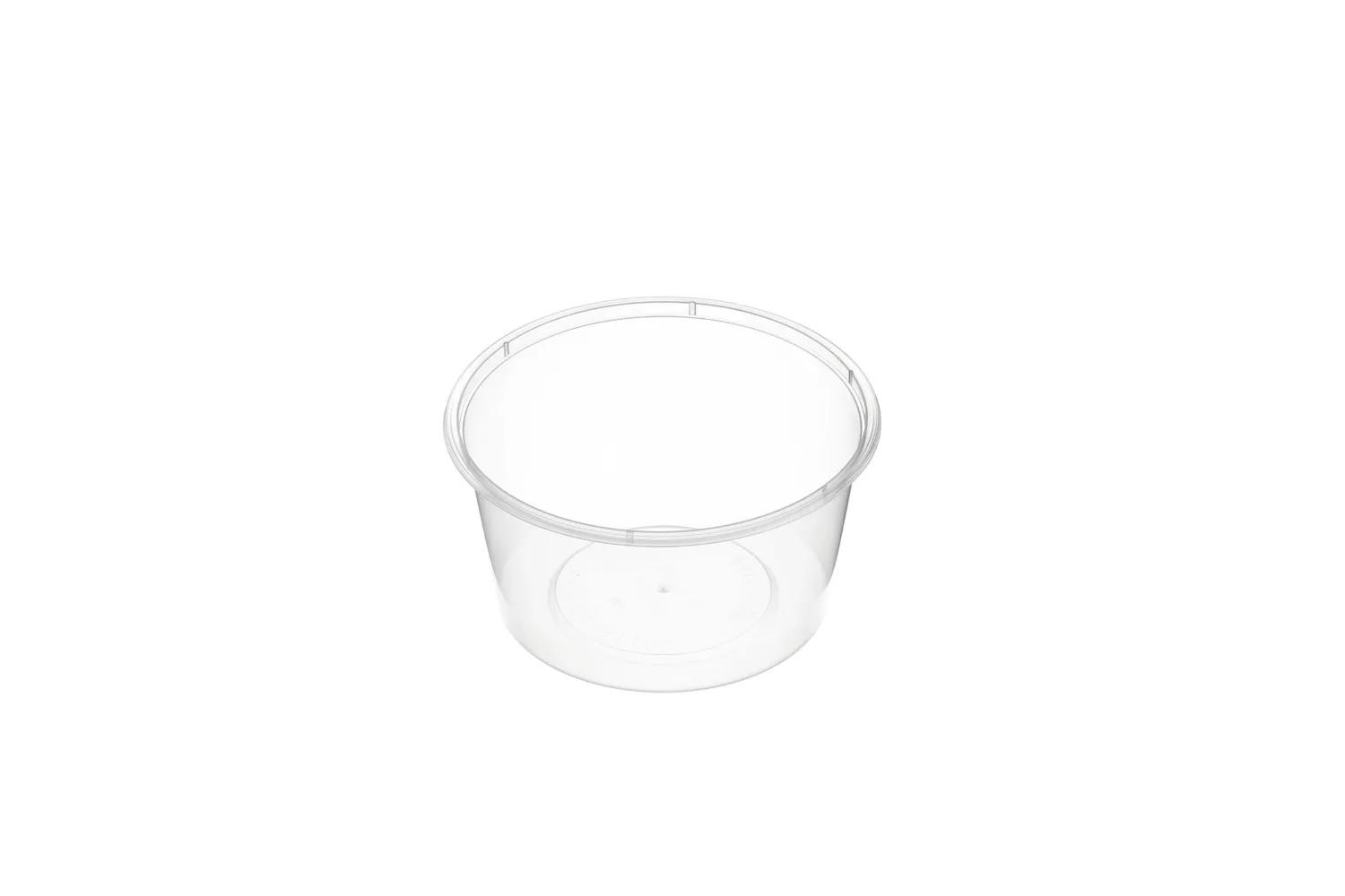 Large Round Clear Premium Plastic Takeaway Containers 440ml Microwave Grade - SLEEVE=50 / BOX=500