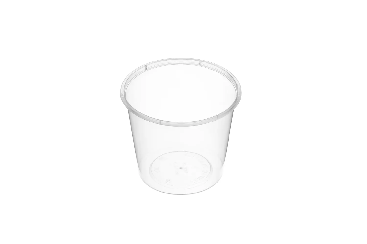 Large Round Clear Premium Plastic Takeaway Containers 700ml Microwave Grade - SLEEVE=50 / BOX=500