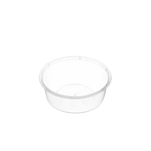 Large Round Plastic Super Premium Clear Takeaway Containers 280ml Microwave Grade (G10) - Box of 1,000
