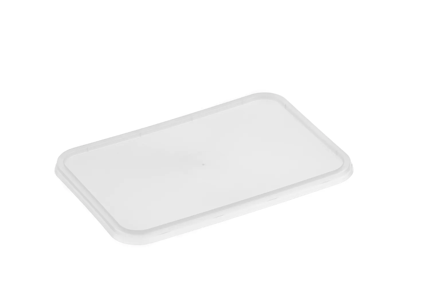 Large Rectangle Clear Premium Takeaway Container FLAT Lids Microwave Grade suit G500 - G1000 - SLEEVE=50 / BOX=500