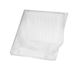 Clear Plastic 4 Point Sandwich Wedge Container 125mm(L) x 110mm(W) x 50mm(H) - SLEEVE=100 / BOX=300