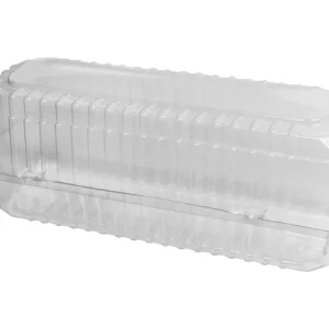 Clear Plastic Long Roll Pack 210mm(L) x 65mm(W) x 80mm(H) - BOX=400 / SLEEVE=100