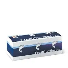 Detpak Printed Medium Cardboard Fresh From Sea Fish & Chip Boxes - 245mm(L) x 95mm(W) x 85mm(W) - Box of 400