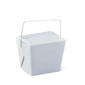 Detpak White Cardboard Noodle Box with Handle 8oz / 240ml - SLEEVE=50 / BOX=450