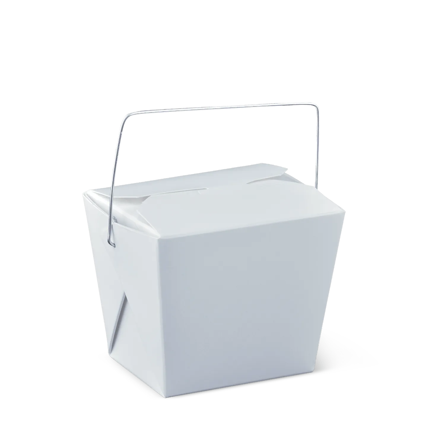 Detpak White Cardboard Noodle Box with Handle 8oz / 240ml - SLEEVE=50 / BOX=450