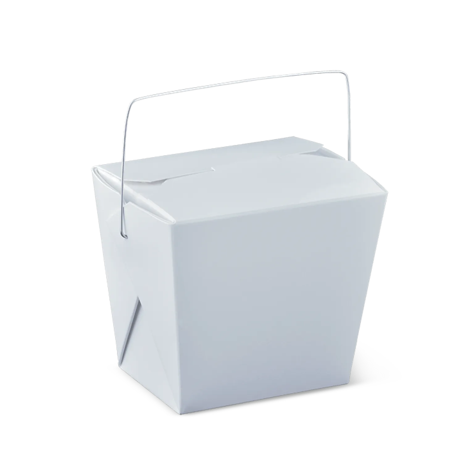 Detpak White Cardboard Noodle Box with Handle 16oz / 480ml - SLEEVE=50 / BOX=450