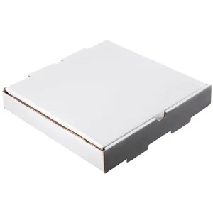 Flat Plain White Cardboard Pizza Boxes 11" / 28cm - Packet of 50