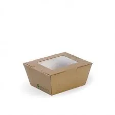 Cardboard Window Lunch Boxes Small 110mm(L) x 90mm(W) x 64mm(H) - SLEEVE=50 / BOX=200