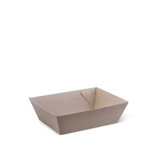 Eco Kraft Board Tray 1 Brown Cardboard 131mm(L) x 91mm(W) x 50mm(H) - SLEEVE=50 / BOX=500
