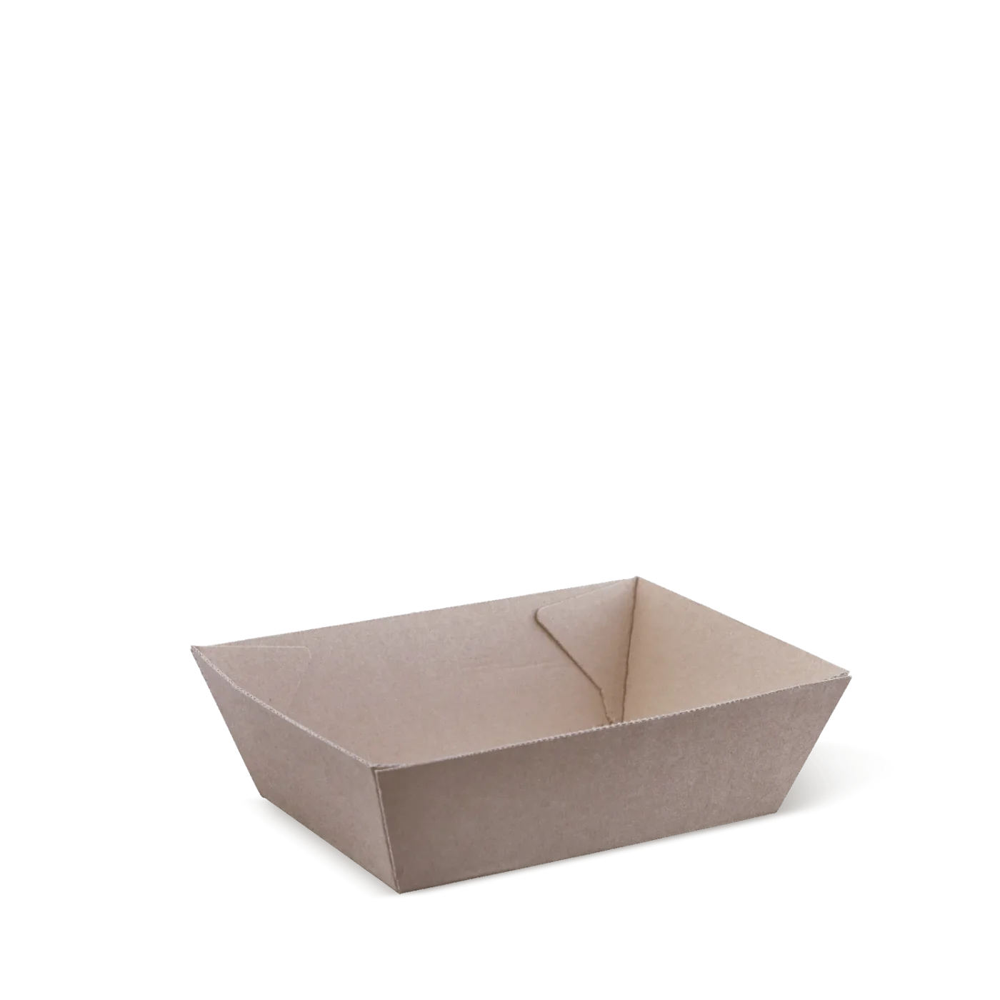 Eco Kraft Board Tray 1 Brown Cardboard 131mm(L) x 91mm(W) x 50mm(H) - SLEEVE=50 / BOX=500