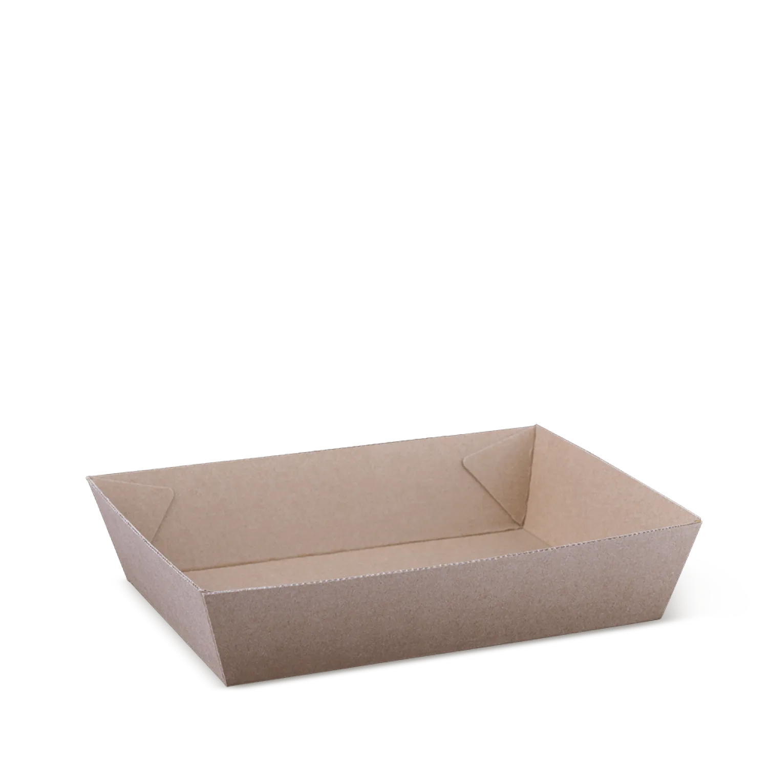 Eco Kraft Board Tray 3 Brown Cardboard 180mm(L) x 134mm(W) x 45mm(H) - SLEEVE=25 / BOX=300