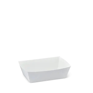 Greenmark White Food Board Extra Small Tray 1 90mm(L) x 55mm(W) x 35mm(H) - Box of 1,000