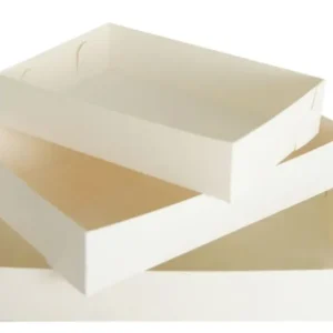 White Cake Tray No. 19 135mm(L) x 135mm(W) x 45mm(H) - Packet of 250
