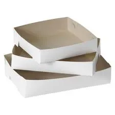 White Cake Tray No. 22 175mm(L) x 175mm(W) x 45mm(H) - Packet of 250