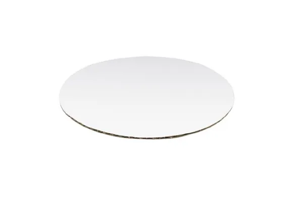 No. 12 Round White Cardboard Cake Board Circle 300mm Diameter - Packet of 100