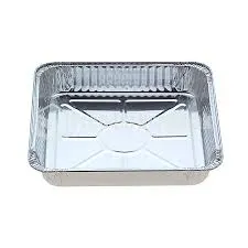 Medium Square Foil Tray 1,500ml 228mm(L) x 228mm(W) x 35mm(H) (7223) - Box of 200