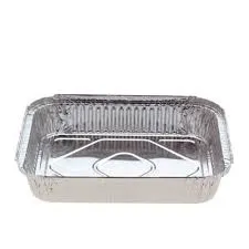 Medium Rectangular Foil Tray 990ml 195mm(L) x 143mm(W) x 48mm(H) (7419E) - PACKET=125 / BOX=500