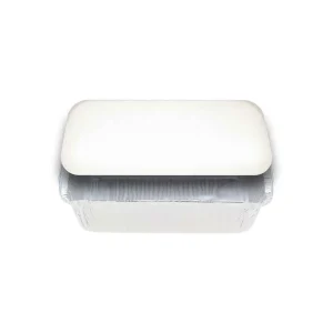 Large Rectangular White Lids for 7421 Foil Container - Packet of 500