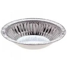 Small Round Custard Tart Foil Trays 105ml 105mm Diameter 19mm(H) (2210C) - Box of 500