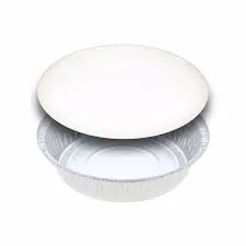 Round White Lids for 5318/5218 Foil Container - Packet of 600