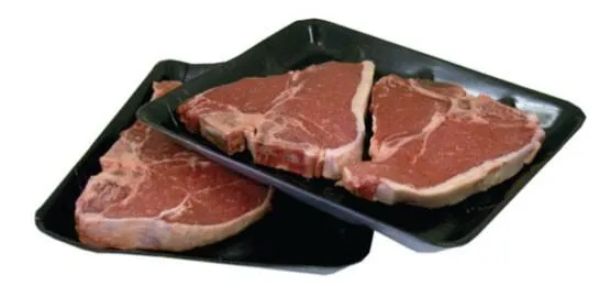 Black Foam Deep Butchers Tray 285mm(L) x 140mm(W) x 30mm(H) (T115) - PACK=100 / BOX=500