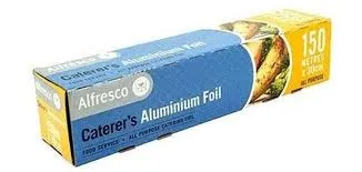 Heavy Duty Small Caterers Alfoil ALFRESCO Roll 30cm(W) x 150m(L) In Dispenser Box - Each
