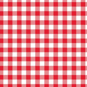 Foopak Premium Printed Red/White Check Greaseproof Paper 2 Cut 330mm(W) x 440mm(L) - Packet of 800