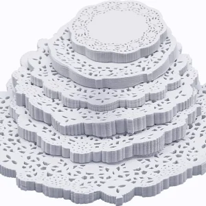 White Round Paper Doyle 140mm Diameter - PACK=250 / BOX=2,000
