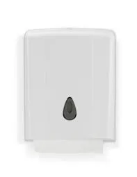 Dispenser for Interleaved Handtowel White ABS Plastic - Each