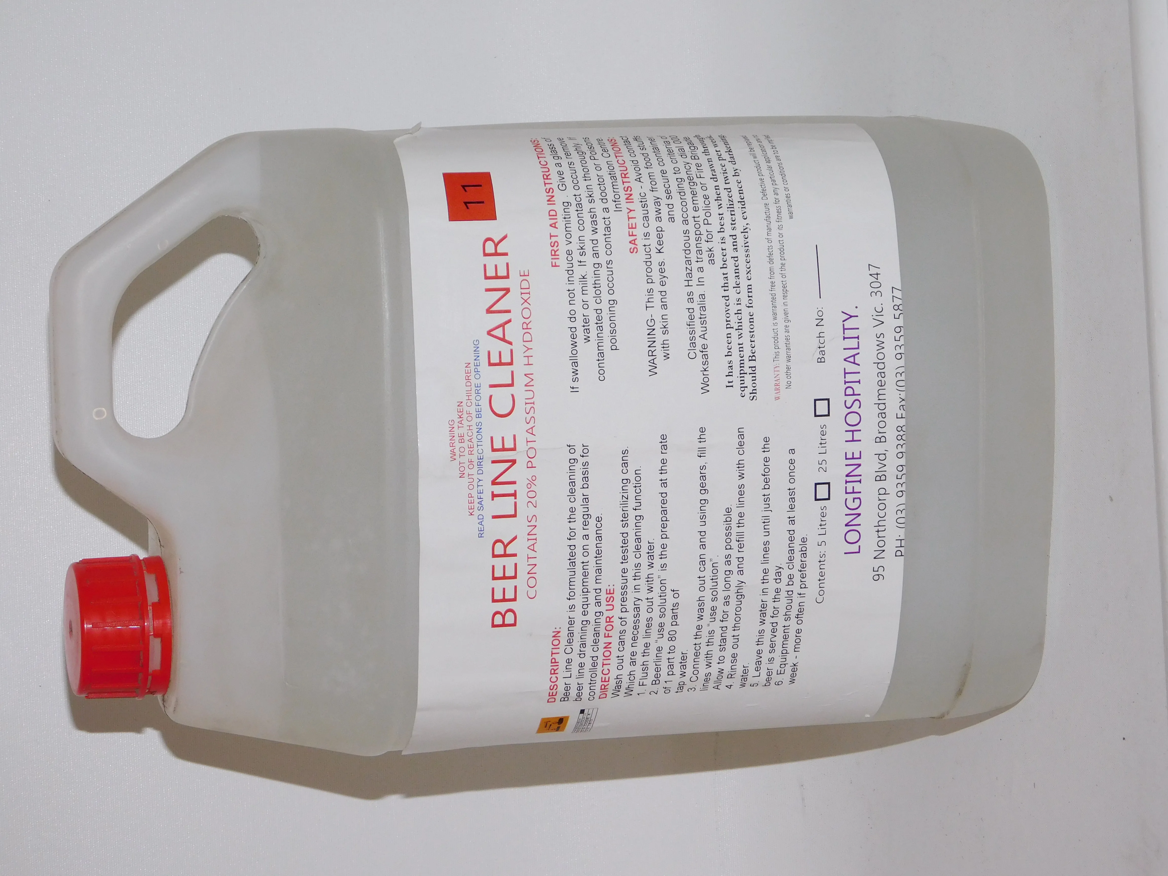 DEJ Beer Line Cleaner - 5Lt
