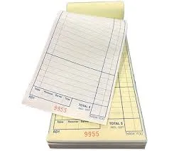 Large Duplicate Carbonless Copy Docket 2PLY Books 50 Sheet - EACH=1 / BOX=100