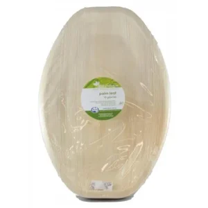 Large Oval Palm Leaf Plate 15" x 10" / 350mm x 250mm - Packet of 10